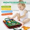 Hooku Busy Board for 1 Year Old, Montessori Sensory Toys for Toddlers 1-3, Fine Motor Travel Toys, Toddler Learning Activities, Birthday Gifts for Baby Boy Girl view 2