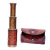 Beautiful Cylindrical Functional Antique Brass Telescope Nautical Spyglass with Leather Brown Case Telescope Nautical Authentic Gifts view 2