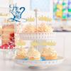 24Pcs Crown Cupcake Toppers Glitter Queen Crown Cupcake Picks for Queen Princess Theme Baby Shower Girls Wedding Birthday Party Cake Decorations Supplies Gold view 4