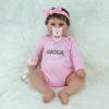 ZCNYCLAM Reborn Baby Girl Dolls, 18" Realistic Newborn Baby Dolls with Soft Vinyl Silicone Full Body for Girls, Lifelike Baby Dolls with Soft Headband for 3+ Aged Kids Women view 1