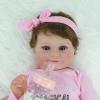 ZCNYCLAM Reborn Baby Girl Dolls, 18" Realistic Newborn Baby Dolls with Soft Vinyl Silicone Full Body for Girls, Lifelike Baby Dolls with Soft Headband for 3+ Aged Kids Women view 2