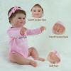 ZCNYCLAM Reborn Baby Girl Dolls, 18" Realistic Newborn Baby Dolls with Soft Vinyl Silicone Full Body for Girls, Lifelike Baby Dolls with Soft Headband for 3+ Aged Kids Women view 3