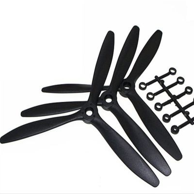 DKNTZO RC Airplane Propeller, 3 pcs/lot Hard 3 Blade Propeller 8x6/9x6/10x6/11x7 Props Replacement for RC Model Airplane Plane Fix Wing Accessories Spare Part (Color : 3 pcs 11X7)
