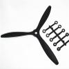 DKNTZO RC Airplane Propeller, 3 pcs/lot Hard 3 Blade Propeller 8x6/9x6/10x6/11x7 Props Replacement for RC Model Airplane Plane Fix Wing Accessories Spare Part (Color : 3 pcs 11X7) view 2