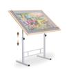 Fanwer Adjustable Puzzle Table with Legs, 34 x 26in Adjustable Height Puzzle Tables for Adults, Tilting Puzzle Board Fit for 500-1500 Pieces view 1