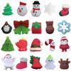 100PCS Christmas Mochi Squishy Toys, Mini Kawaii Christmas Squishies Soft Fidget Toys Stress Squeeze Toys Party Bags Filler, Small Stocking Stuffers for Boys Girls Birthday Gifts view 1