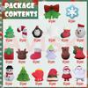 100PCS Christmas Mochi Squishy Toys, Mini Kawaii Christmas Squishies Soft Fidget Toys Stress Squeeze Toys Party Bags Filler, Small Stocking Stuffers for Boys Girls Birthday Gifts view 2