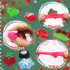 100PCS Christmas Mochi Squishy Toys, Mini Kawaii Christmas Squishies Soft Fidget Toys Stress Squeeze Toys Party Bags Filler, Small Stocking Stuffers for Boys Girls Birthday Gifts view 3