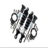 Aluminum Rear Adjustable Spring Damper (75mm) & Protector Mount For 1/12 Tamiya R/C Lunch Box - 1Pr Set Black view 1