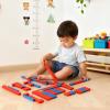 Jerliflyer Numerical Rods, Elite Montessori Small Number Rods,Elite Montessori Wood Red Long Sticks Family Version Math Number Rods,Kid Education view 3