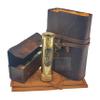 Royalmart Kaleidoscope with Leather Box - Vintage Look - Antique Finish -Brass Kaleidoscope for Kids Friends Family Children - 3D Mirror Lens (Brass Finish) view 4