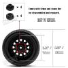 Rcarmumb 4pcs Rc Truck Tires,12mm/14mm Hex RC Wheels and Tires for 1/10 Slash 2WD 44 4wd,Arrm a Senton Axia1 Red cat Rc 4wd Hex Detachable Replacement Snow Tires Desert Tires,Black view 3