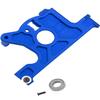 Rcarmumb Aluminum Motor Mount Upgrades for 1/10 Rustler 4x4 Slash LCG or 1/10 VXL Rally Vehicles,Alloy Motor Mount Upgrades Part Hops Ups,1pc,Navy Blue view 1