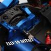 Rcarmumb Aluminum Motor Mount Upgrades for 1/10 Rustler 4x4 Slash LCG or 1/10 VXL Rally Vehicles,Alloy Motor Mount Upgrades Part Hops Ups,1pc,Navy Blue view 3