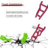 Rcarmumb for 1/10 Slash 2WD,Plastic Front Rear Suspension Arm,Caster Block,Steering Blocks,Rear Stub Axle Carriers Part Set for Slash 2WD,Red view 3