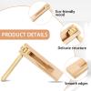 12 Pieces Wooden Ratchet Noise Maker, Traditional Mexican Rattle Ratchet Instrument Toy for Sporting Events Party Favor and Celebrations Birthday Present Football Games, 6 x 5.5 x 1.4 Inches view 2