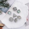 Loveliome 7 PCS Polyhedral DND Dice Stone Crystal Set for RPG Role Playing Games Dungeons and Dragons Table Games, Moonstone view 3