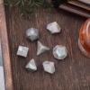 Loveliome 7 PCS Polyhedral DND Dice Stone Crystal Set for RPG Role Playing Games Dungeons and Dragons Table Games, Moonstone view 4