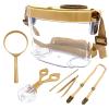 JTCJozz Bug Catcher Kit, Kids Bug Collection Kit, Outdoor Nature Explorer Kit with Tweezers, Magnifying Glass, Science Educational Kit, Bug Observation Container for Boys and Girls (Gold) view 1
