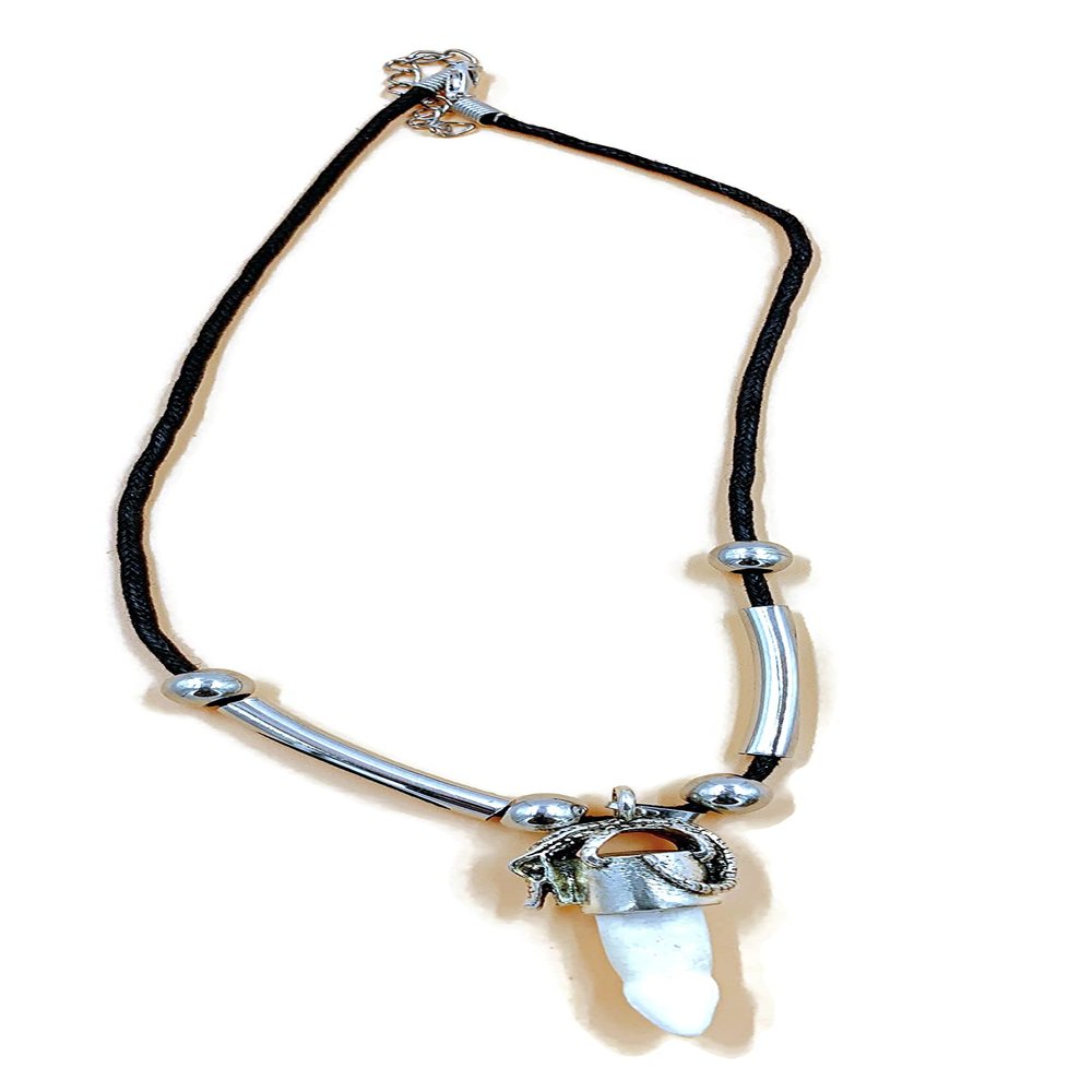 Alligator Tooth Necklace GT37 Gator New Orleans Louisiana Cajun Creole Voodoo Bayou Genuine