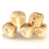 YingRen 5Pcs Natural Wooden Yoga Dice Exercise Dice Couple Dice Bedroom Game Dice/Full-Body Fitness Dice Humour Dice Decision Dice Novelty Gifts+Velvet Bag view 4