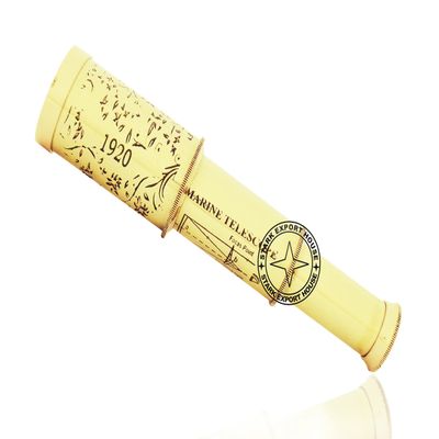 Brass Designer Telescope Marine Handheld Spyglass Telescope Binoculars 6 Inch Vintage Style Best for Gift