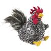 Folkmanis Barred Rock Rooster Hand Puppet, Black, White, Red, Yellow view 1