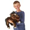 Folkmanis Horse Hand Puppet, Brown, Black, Off- White view 2