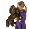 Folkmanis Horse Hand Puppet, Brown, Black, Off- White view 3