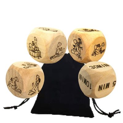 YingRen 4Pcs Natural Funny Couple Dice Weight Loss Dice for Adults Naughty-Fun Talking Dice Bedroom Game Dice Workout Dice-Improve Love of Lover