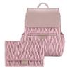 Baybou Diaper Bag Backpack Large Capacity, Waterproof, and Multifunctional Baby Essentials Travel Bag with Changing Pad and Stroller Straps, Blush Pink view 1