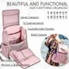 Baybou Diaper Bag Backpack Large Capacity, Waterproof, and Multifunctional Baby Essentials Travel Bag with Changing Pad and Stroller Straps, Blush Pink view 4