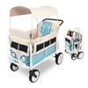 WONDERFOLD Volkswagen Stroller Wagon (4 Seater) - Collapsible Wagon Stroller with VW Bumper, Functioning Headlights, and All-Terrain XL Wheels view 1