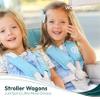 WONDERFOLD Volkswagen Stroller Wagon (4 Seater) - Collapsible Wagon Stroller with VW Bumper, Functioning Headlights, and All-Terrain XL Wheels view 4