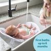 The First Years Sure Comfort Folding Baby Bather - Foldable Baby Bath Seat and Lounger for Home or On the Go - for Sink or Tub Use - Non-Slip Seat - For Up to 15 Lbs view 4