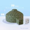Skywin Camo Command Post Air Tent for Kids (77 x 50) Builds in 30 Sec, Toddler Tents Indoor for Imaginative Play, Spacious Kids Forts Indoor Playhouse for Boys & Girls Ages 3-14 (Fan Not Incl) view 2