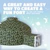 Skywin Camo Command Post Air Tent for Kids (77 x 50) Builds in 30 Sec, Toddler Tents Indoor for Imaginative Play, Spacious Kids Forts Indoor Playhouse for Boys & Girls Ages 3-14 (Fan Not Incl) view 3