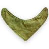 Handmade Solid Green Unisex Baby Bandana Hand Sewn Dribble Bib view 3