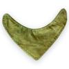 Handmade Solid Green Unisex Baby Bandana Hand Sewn Dribble Bib view 4