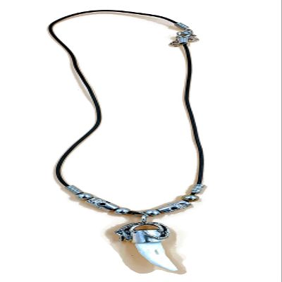 Alligator Tooth Necklace GT38 Gator New Orleans Louisiana Cajun Creole Voodoo Bayou Genuine