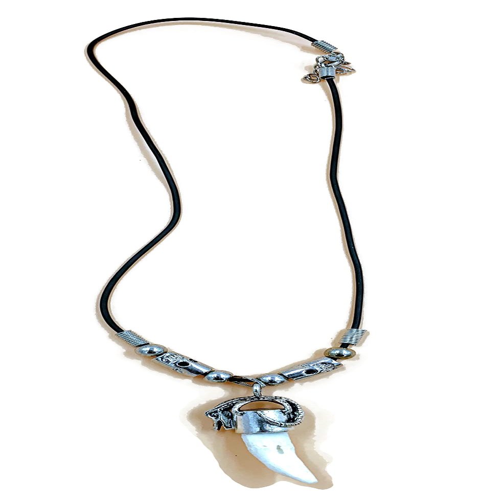 Alligator Tooth Necklace GT38 Gator New Orleans Louisiana Cajun Creole Voodoo Bayou Genuine