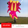 Soft Inflatable Goldfish Kite Large Giant Animal Pilot Show Kites for Adults view 4
