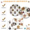 Dog Birthday Party Supplies Serves 20, Puppy Party Decorations Dog Party Plates Banner Napkins Paws Balloons Table Cover and Cake Topper for Doggy Kids Dog Party Decorations view 4