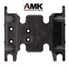 Metal Gearbox Mount Transmission Holder for 1/10 RC Crawler Axial SCX10 II 90046 90047 90075 RC Car Skid Plate Upgrade Parts (Black) view 2