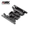 Metal Gearbox Mount Transmission Holder for 1/10 RC Crawler Axial SCX10 II 90046 90047 90075 RC Car Skid Plate Upgrade Parts (Black) view 4