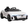 Aosom Licensed Audi RS e-tron GT 12V Ride On Car Truck for Kids, Electric Car Ride On Vehicle w/Parent Remote Control, Music, Lights, for Toddlers, White view 1