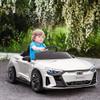 Aosom Licensed Audi RS e-tron GT 12V Ride On Car Truck for Kids, Electric Car Ride On Vehicle w/Parent Remote Control, Music, Lights, for Toddlers, White view 2