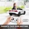 Aosom Licensed Audi RS e-tron GT 12V Ride On Car Truck for Kids, Electric Car Ride On Vehicle w/Parent Remote Control, Music, Lights, for Toddlers, White view 4