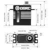 OGRC SCX24 Servo SCX24 High Torque Steering Servo Digital Servo RC Steering Servo with Steel Gear for SCX24 TRX4M Upgrade Parts view 4