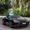Aosom Licensed Audi RS e-tron GT 12V Ride On Car Truck for Kids, Electric Car Ride On Vehicle w/Parent Remote Control, Music, Lights, for Toddlers, Black view 2